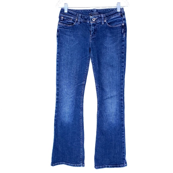 Silver Jeans Brazil Women Jean Low Rise Size 27x28 - Picture 1 of 8